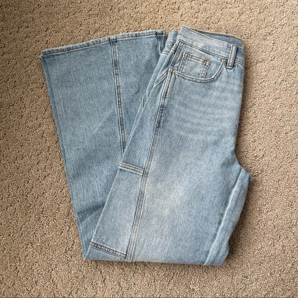 PacSun Murphy Denim Jean Paneled Wide Leg Baggy Eco Stretch Medium Indigo SZ 26 - Picture 8 of 12